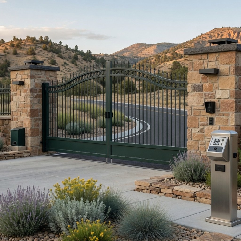 HOA community entrance gate system
